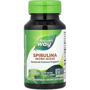Спіруліна, Spirulina, Nature's Way, мікроводорості, 760 мг, 100 капсул