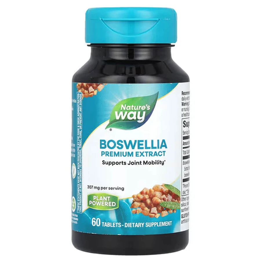 Босвелія, Boswellia, Nature's Way, преміум екстракт, 307 мг, 60 веганських таблеток: ціни та характеристики