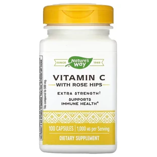 Вітамін С (аскорбінова кислота), Vitamin C, Nature's Way, з шипшиною, 1000 мг, 100 капсул