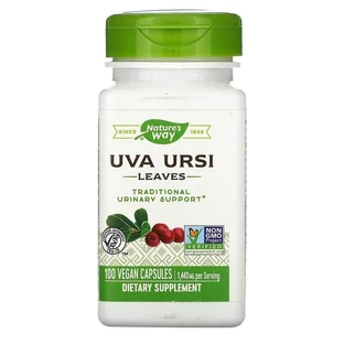 Мучниця, Uva Ursi, Nature's Way, листя, 100 капсул