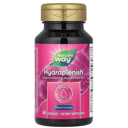 Запатентованный коллаген Nature's Way Hydraplenish Collagen, 60 капсул: цены и характеристики