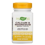 Кальций и магний, Calcium & Magnesium Mineral Complex, Nature's Way, 750 мг, 100 капсул (250 мг в капсуле)