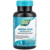 Рыбий жир + витамин Е, Mega-DHA, Nature's Way, концентрат, 1000 мг, 60 капсул