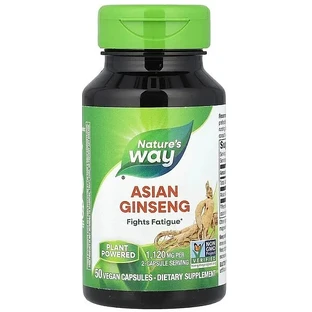 Азиатский женьшень, Asian Ginseng, Nature's Way, 1120 мг, 50 капсул