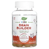 Поддержка функций мозга, Kids Brain Builder, Nature's Way, для детей от 4 лет, вкус лимонада, 60 жевательных конфет
