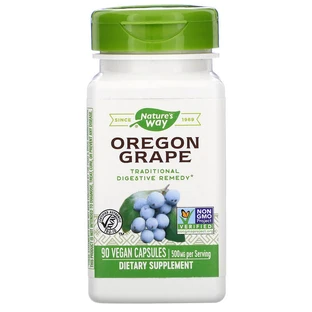 Корінь Орегонського винограду, Oregon Grape, Nature's Way, 500 мг, 90 капсул