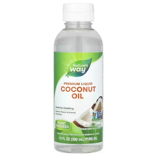 Кокосова олія, Coconut Oil, Nature's Way, рідка, преміум, 300 мл