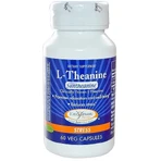 L-Теанін, L-Theanine, Enzymatic Therapy, 200 мг, 60 веганських капсул (100 мг у капсулі): ціни та характеристики