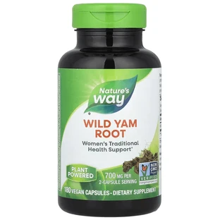 Дикий ямс, Wild Yam, Nature's Way, корень, 180 капсул