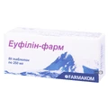 Еуфілін-Фарм таблетки, 0,25 г №80