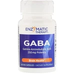 ГАМК для памяти, GABA, Enzymatic Therapy, 250 мг, 60 растительных капсул: цены и характеристики
