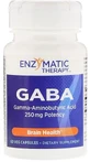 ГАМК для пам'яті, GABA, Enzymatic Therapy, 250 мг, 60 рослинних капсул