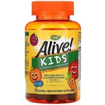 Мультивитамины для детей, Multi-Vitamin for Children, Nature's Way, Alive!, вишня, апельсин и виноград, 60 жевательных конфет: цены и характеристики