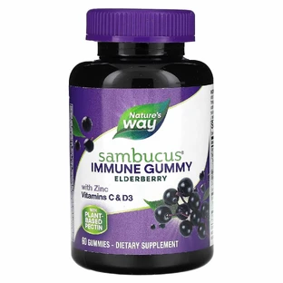 Черная бузина, Sambucus Gummies, Nature's Way, 60 таблеток