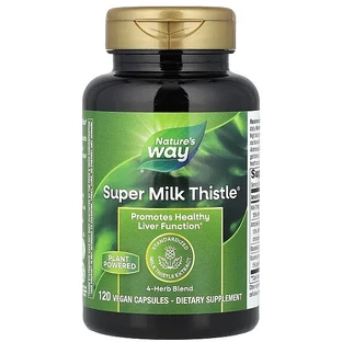 Підтримка печінки, Super Milk Thistle, Nature's Way, 120 веганських капсул