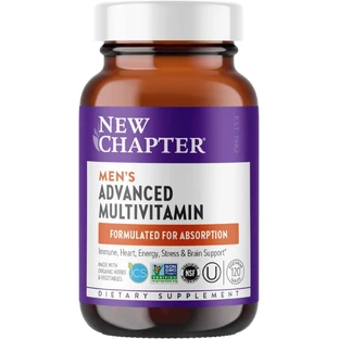 Щоденні вітаміни для чоловіків, Every Man Multivitamin, New Chapter, 120 таблеток