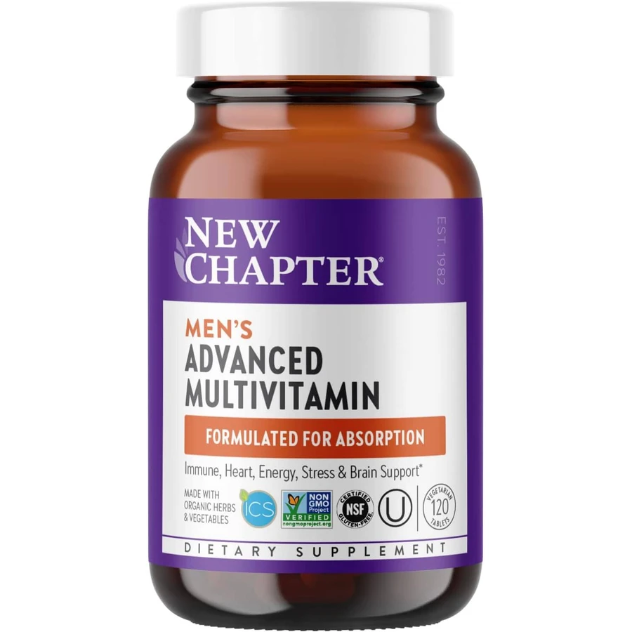 Щоденні вітаміни для чоловіків, Every Man Multivitamin, New Chapter, 120 таблеток: ціни та характеристики