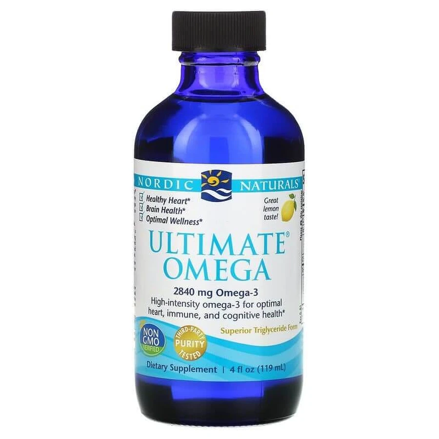 Концентрат рыбьего жира (лимон), Ultimate Omega, Nordic Naturals, 119 мл: цены и характеристики