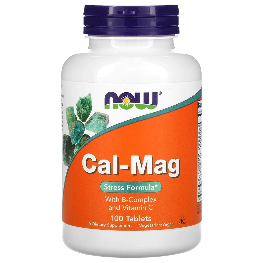Кальций и магний, Cal-Mag, Now Foods, стресс формула, 100 таблеток: цены и характеристики