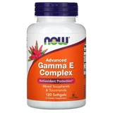 Вітамін Е, Gamma E Complex, Now Foods, комплекс, покращений, 120 капсул