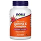 Витамин Е, Gamma E Complex, Now Foods, комплекс, улучшенный, 120 капсул