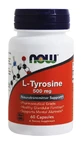 Тирозин, L-Tyrosine, Now Foods, 500 мг, 60 капсул