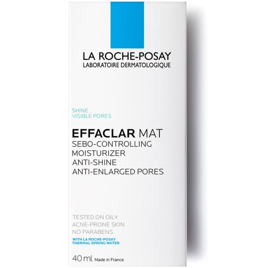 Крем для лица La Roche-Posay Effaclar MAT увлажняющий себорегулирующий против блеска и расширенных пор лица, 40 мл: цены и характеристики