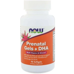 Витамины для беременных с рыбьим жиром, Prenatal Multiple Vitamin, Now Foods, 90 капсул