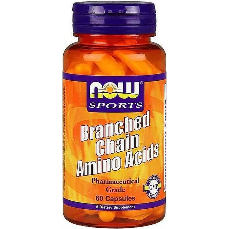 BCAA амінокислоти з розгалуженим ланцюгом, Branched Chain Amino, Now Foods, Sports, 60 капсул: ціни та характеристики