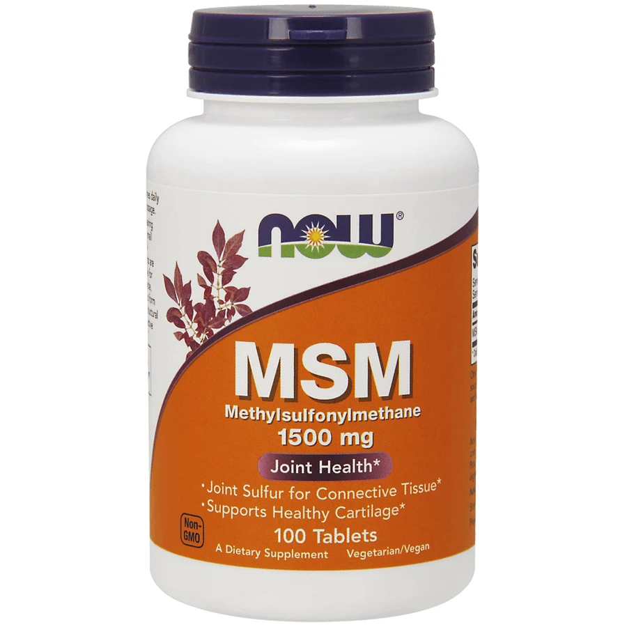 Метилсульфонінметан MSM, Now Foods, 1500 мг, 100 таблеток: ціни та характеристики