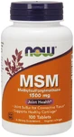 Метилсульфонінметан MSM, Now Foods, 1500 мг, 100 таблеток