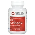 Омега-3 Ультра, Ultra Omega-3, Protocol for Life Balance, молекулярно дистиллированная, 500 ЭПК/250 ДГК, 90 гелевых капсул