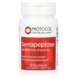Серрапептаза, Serrapeptase, Protocol for Life Balance, 60 веганских капсул