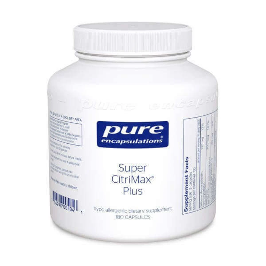 Жиросжигатель, Super Citrimax Plus, Pure Encapsulations, 180 капсулы: цены и характеристики
