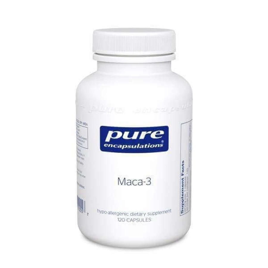 Мака-3, Maca-3, Pure Encapsulations, 120 капсул: ціни та характеристики