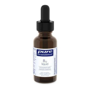 Вітамін B12 (рідина), метилкобаламін, B12 liquid, Pure Encapsulations, для здоров'я нервів і когнітивної функції 1000 мкг, 30 мл
