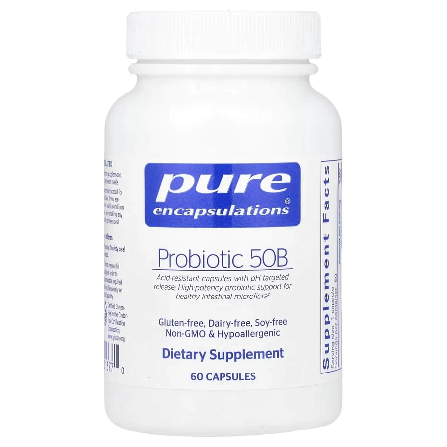 Пробіотик 50B, Probiotic 50B, Pure Encapsulations, 60 капсул: ціни та характеристики