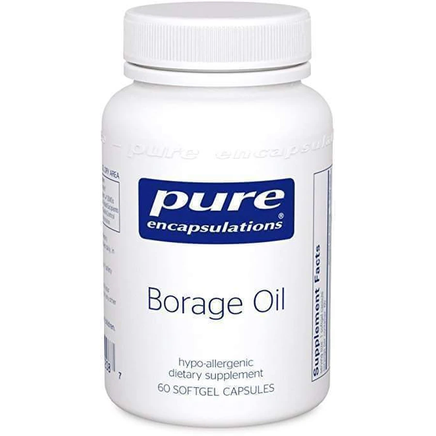 Масло Огурника, Borage Oil, Pure Encapsulations, 60 капсул: цены и характеристики