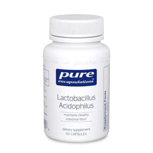 Лактобактерії ацидофільні, Lactobacillus Acidophilus, Pure Encapsulations, 60 капсул