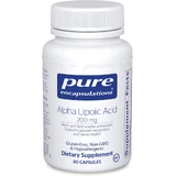 Альфа-ліпоєва кислота, Alpha Lipoic Acid, Pure Encapsulations, 200 мг, 60 капсул