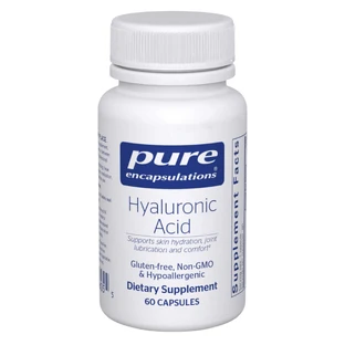 Гиалуроновая кислота, Hyaluronic Acid, Pure Encapsulations, 60 капсул