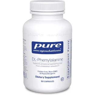 DL-фенілаланін, DL-Phenylalanine, Pure Encapsulations, 90 капсул