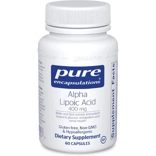 Альфа-ліпоєва кислота, Alpha Lipoic Acid, Pure Encapsulations, 400 мг, 60 капсул
