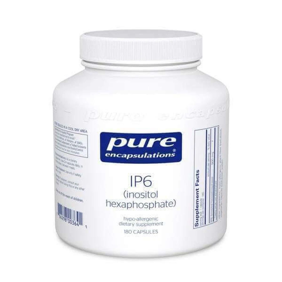 ІФ6 (інозитол гексафосфат), IP6 (inositol hexaphosphate), Pure Encapsulations, 180 капсул: ціни та характеристики