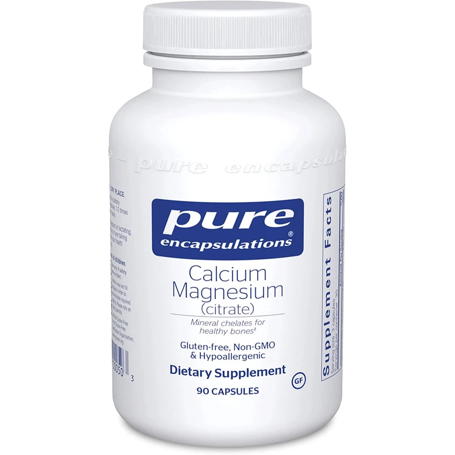 Магний Кальций (цитрат), Calcium Magnesium (citrate), Pure Encapsulations, 90 капсул: цены и характеристики