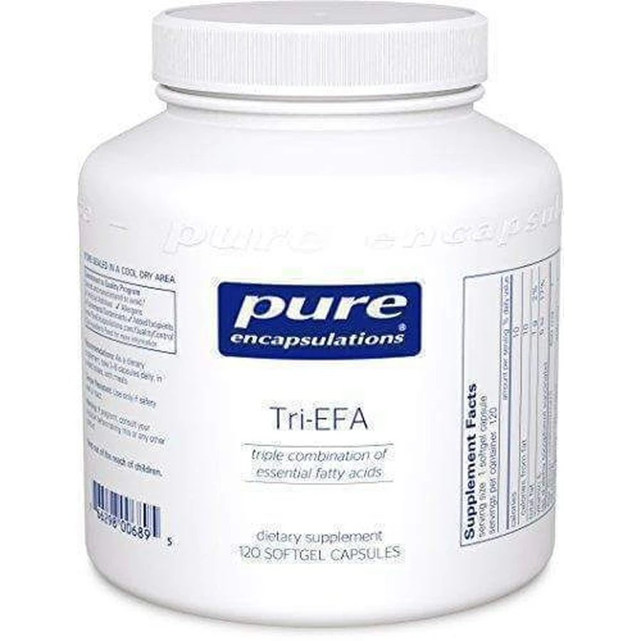 Омега-3 (смесь незаменимых жирных кислот), Tri-EFA, Pure Encapsulations, для сердечно-сосудистой системы, эмоционального состояния, здоровья суставов и кожи, 120 капсул.: цены и характеристики