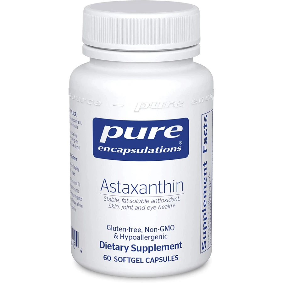 Астаксантин, Astaxanthin, Pure Encapsulations, 60 капсул: цены и характеристики