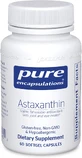 Астаксантин, Astaxanthin, Pure Encapsulations, 60 капсул
