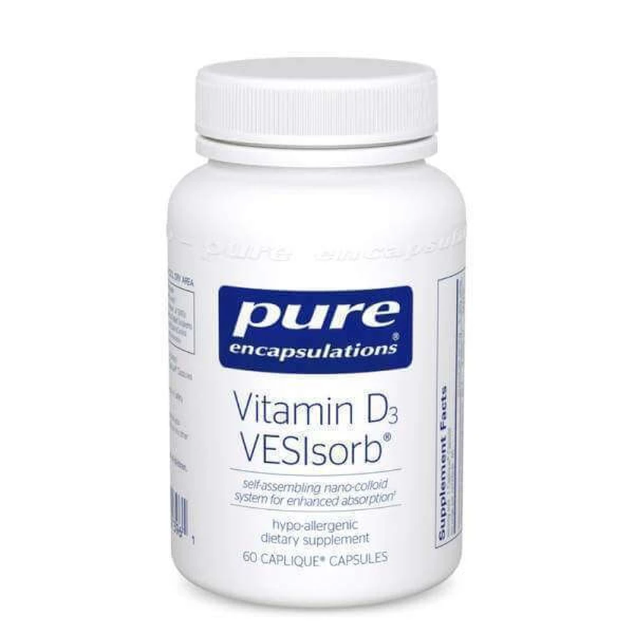 Витамин D3 VESIsorb, Vitamin D3 VESIsorb, Pure Encapsulations, 60 капсул: цены и характеристики