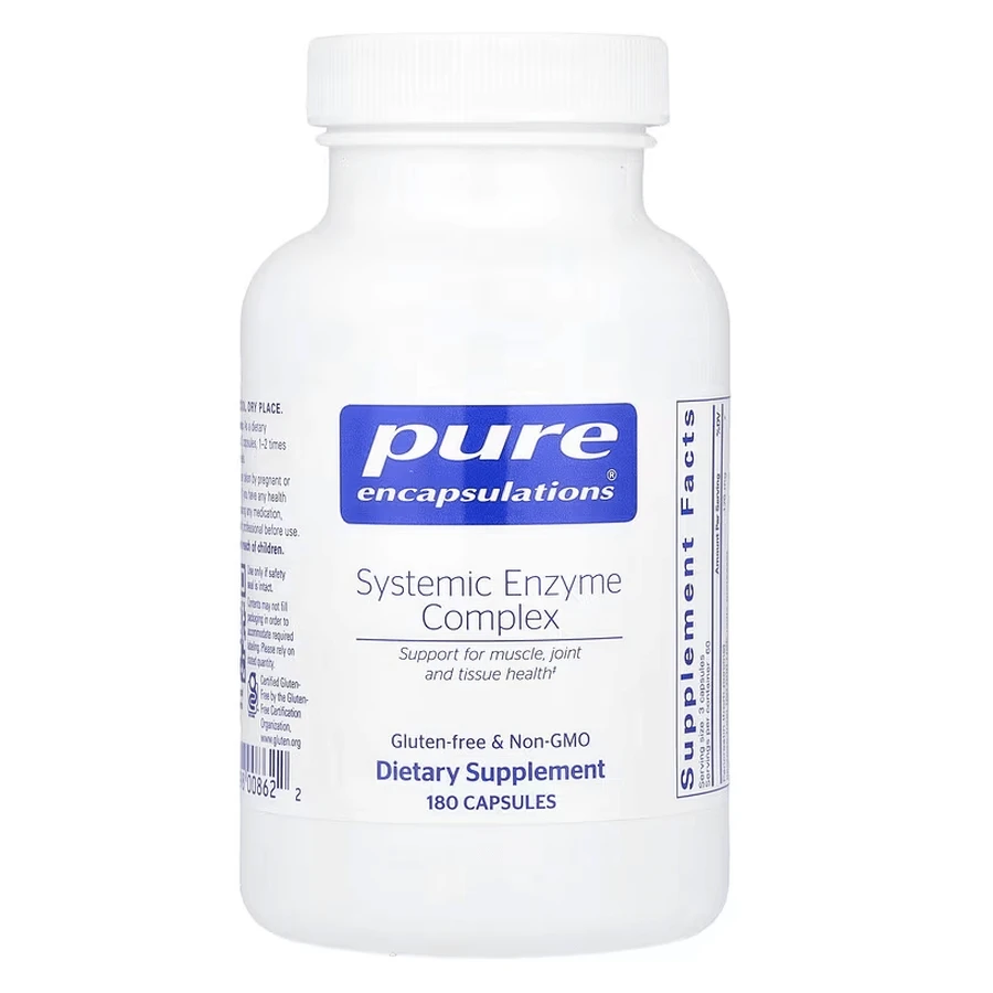 Ферменты для суставов, тканей и мышц, Systemic Enzyme Complex, Pure Encapsulations, комплекс, 180 капсул: цены и характеристики